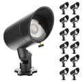 WAC Lighting LED 12V Basic Accent Light 6W Adjustable Beam Angle 3000K Black (Pack of 12)