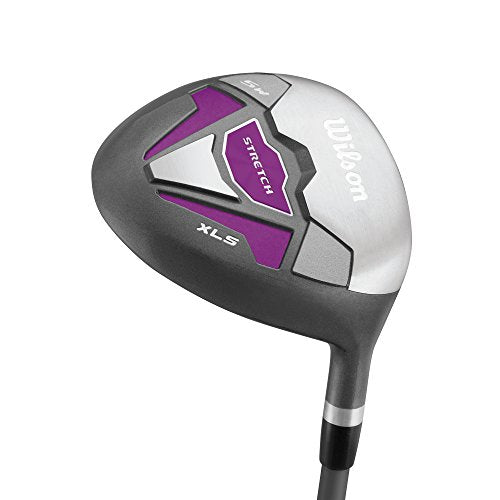 WILSON Women's Beginner Complete Golf Set with Cart Bag, Stretch XL, White/Grey/Purple