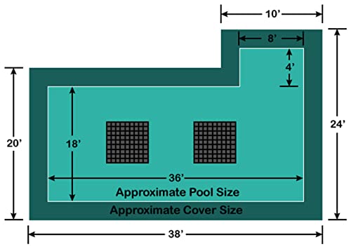 Loop-Loc Ultra-Loc III Solid In-Ground Pool Safety Cover Green