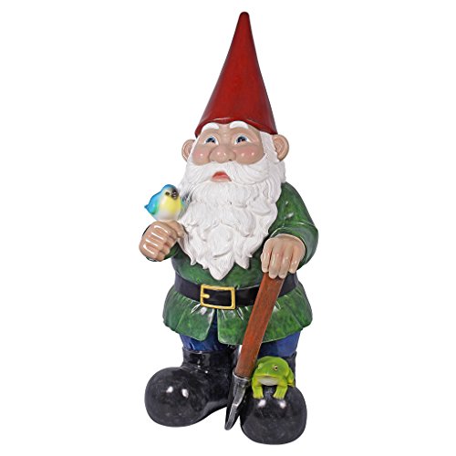 Design Toscano Gottfried the Giant's Bigger Brother Garden Gnome Statue Multicolored
