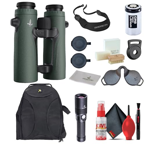 SWAROVSKI OPTIK 8x42 EL Range TA Laser Rangefinder Binoculars with Tracking Assistant, Padded Backpack, Flashlight, and Cleaning Kit