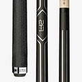 LUCASI LHC14 Pool Cue Stick Matte Black Metallic Silver Uni-loc Kamui Soft