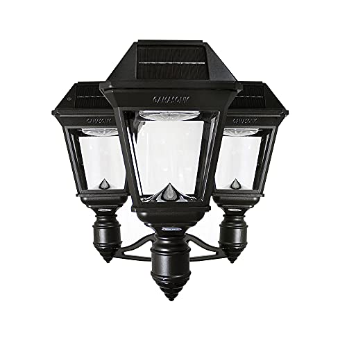 Gama Sonic Imperial III Solar Post Light Black
