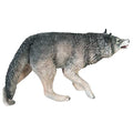 Design Toscano Call of the Wild Growling Gray Wolf Statue Full Color