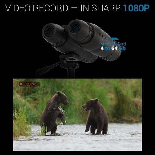 Certified Brands ATN BinoX 4K 4-16X Smart Day/Night Binoculars with Laser Range Finder Black