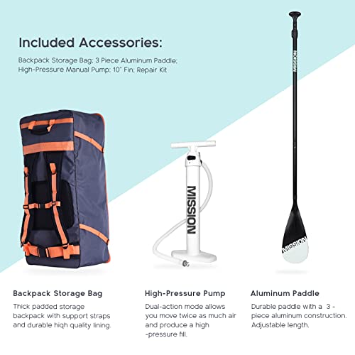MISSION Argo Inflatable Stand Up Paddle Board iSUP