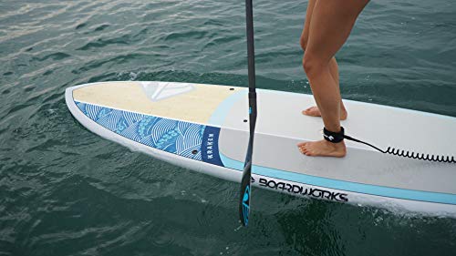 Boardworks Kraken Stand Up Paddleboard Epoxy Hardboard Bamboo/Grey/Ocean