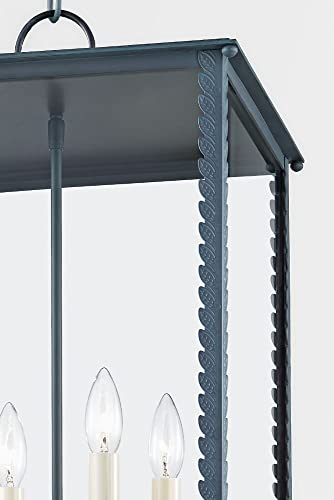 Troy Lighting Zuma 4 Light Outdoor Pendant Transitional 27 Inches Tall Verdigris