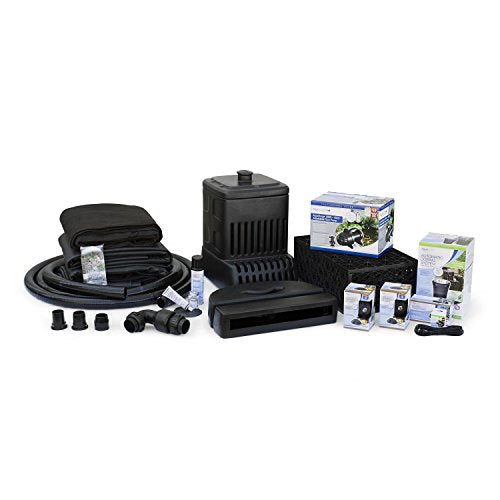 Aquascape AquaSurgePRO 2000-4000 Complete Waterfall Kit with 16 Feet Stream Black