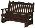 Furniture Barn USA Cedar 6' Royal English Glider Walnut Stain