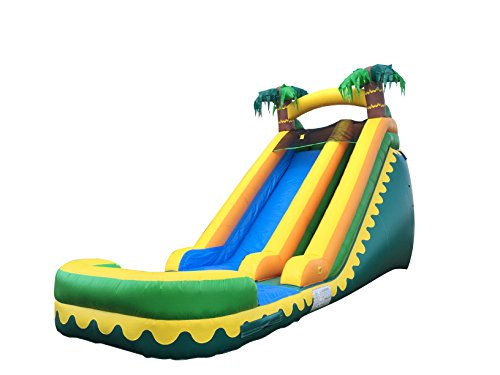 JumpOrange Commercial Inflatable 18' Tropical Aloha Water Slide with Blower Aloha Tropical