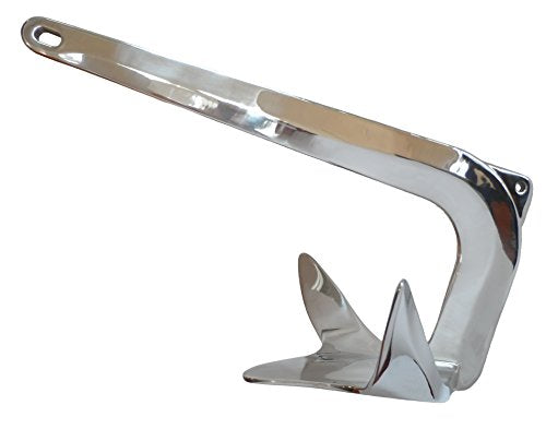 MarineNow Stainless Steel Bruce/Claw Style Boat Anchor 40 kg (88 lb)