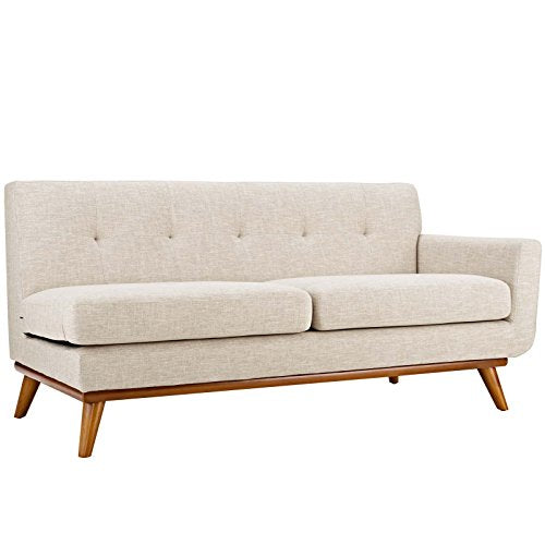 America Luxury Modern Contemporary Loveseat Sofa Fabric Beige