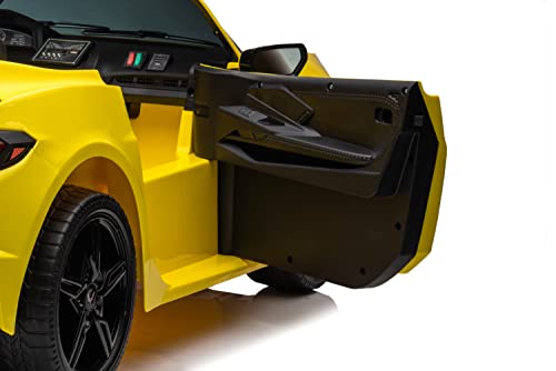 Freddo 24V Chevrolet Corvette C8 2 Seater Ride-On Car for Kids Yellow
