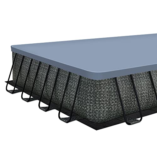 Funsicle Oasis Designer Above Ground Swimming Pool Set Dark Herringbone Gray