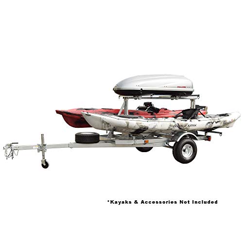 Malone MegaSport Low Bed Kayak Trailer Silver