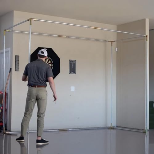 The Indoor Golf Shop DIY Golf Simulator Enclosure Pipe Frame Kit 14'2'' x 8'4'' x 5''