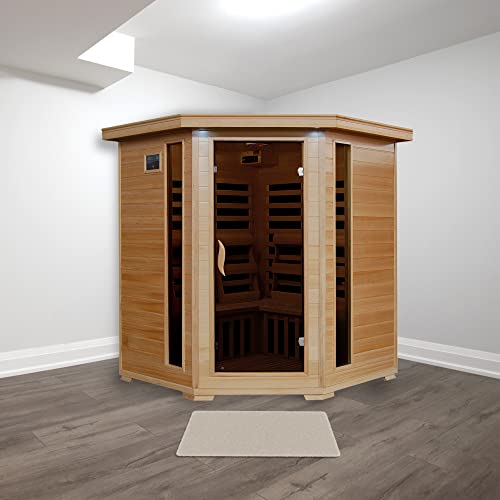 Blue Wave HeatWave BSA2420 4 Person Hemlock Carbon Infrared Sauna