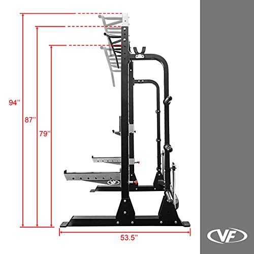 Valor Fitness Half Rack Squat Machine Black