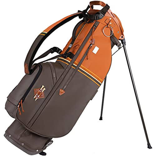 Sun Mountain Men's Mid-Stripe Single Strap Stand Bag '23 - Cabin/Umber/Wheat