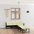 Xinxinxiang 6 Piece Patio Furniture Set with Cushions Black