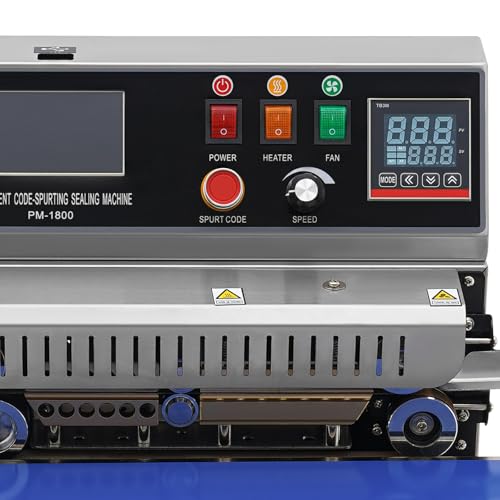 HWBWE Chamber Vacuum Sealer 750W for Wet Foods Blue Silver