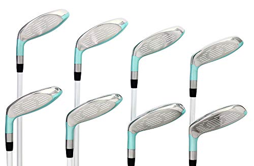 Majek Seafoam Teal Petite Senior Ladies Golf Hybrids Irons Set