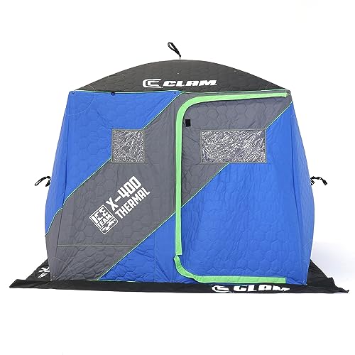 CLAM Portable 4 Person Ice Team Fishing Shelter Tent Premium Ice Team