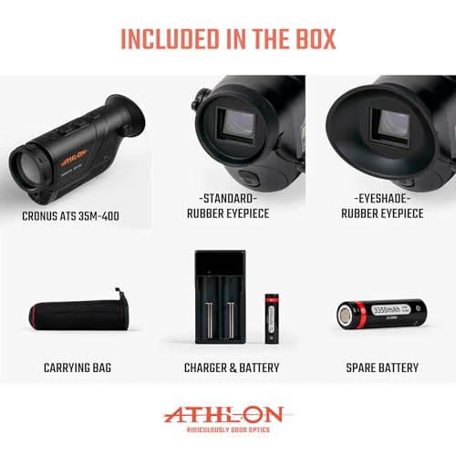 Athlon Optics Cronus ATS 35M-400 Thermal Monocular 400X300 @12 Μm Black