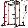 Mikolo Power Cage with LAT Pulldown Red