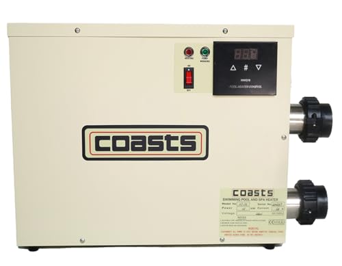 TenRit 18KW ST-18 Water Thermostat Heater for Pool/SPA/Shower/Bath/Pond Beige