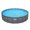 Bestway APX 365 20' x 52" Above Ground Swimming Pool Set Gray