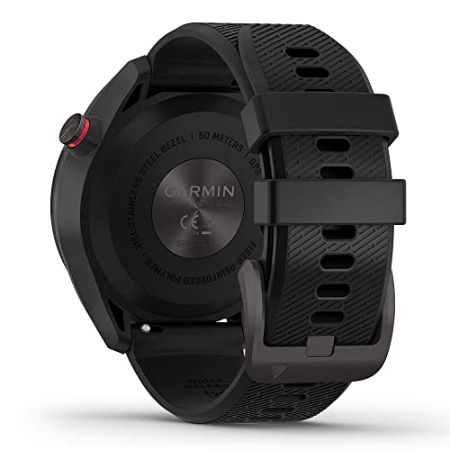 PlayBetter Garmin Approach S42 Golf GPS Watch Gunmetal/Black