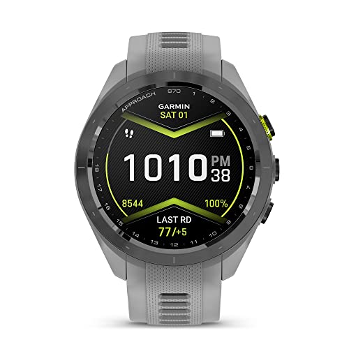 Certified Brands Garmin Approach S70 Golf Smartwatch | Full-Color CourseView Maps AMOLED Display | Advanced Shot Execution & Putt Alignment | 42mm - Powder Gray