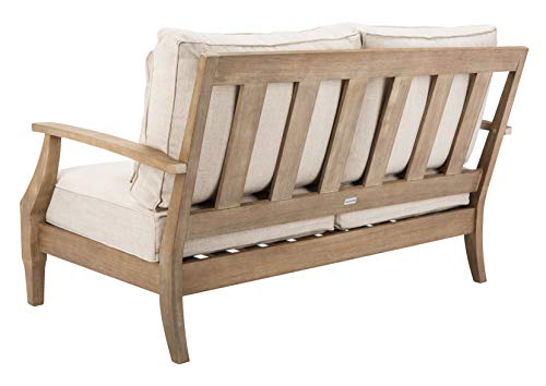 Safavieh Couture Patio Martinique Outdoor Loveseat Natural/White