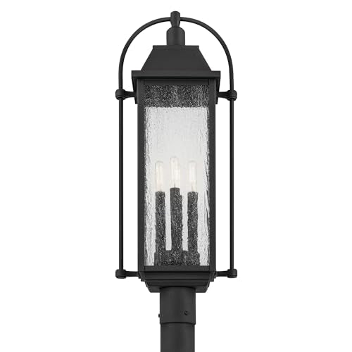 Kichler Harbor Row 4-Light Outdoor Post Light Textured Black