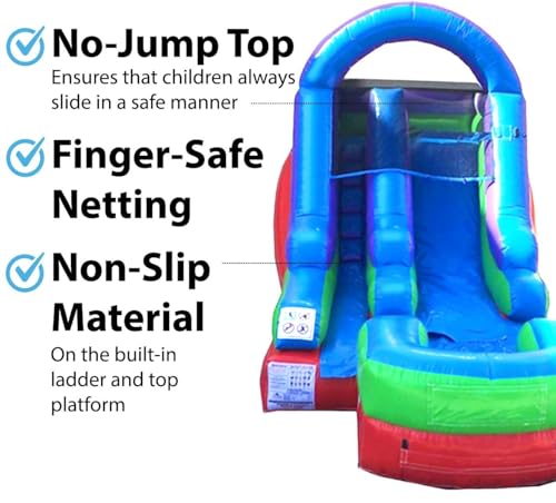 TentandTable Inflatable Water Slide Commercial Grade Retro Rainbow