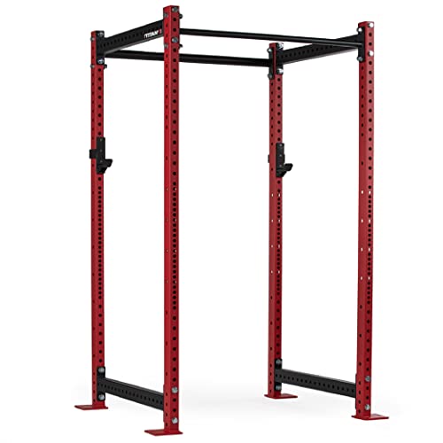 Titan Attachments T-3 Series Red Short Power Rack 36in Depth 1,100 LB Capacity