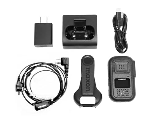 MAXON MBR-400 Digital Business Radio Six-Pack with Earpiece and Multi-Charger