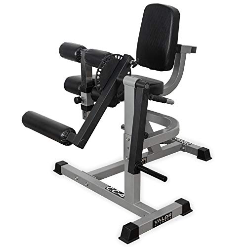 Valor Fitness Adjustable Leg Curl Extension Machine Grey CC-4