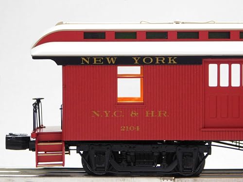Lionel New York Central Wood Baggage Coach 2 Pack O Gauge Natural Color