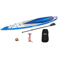 Sea Eagle NeedleNose 14’ Inflatable Lightweight High Pressure Drop Stitch Stand Up Paddle Board SUP Blue/White/Gray