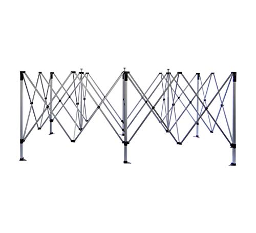 BANNER BUZZ Custom Ez Pop Up Canopy Tent 20' x 10' with Wheeled Carry Bag
