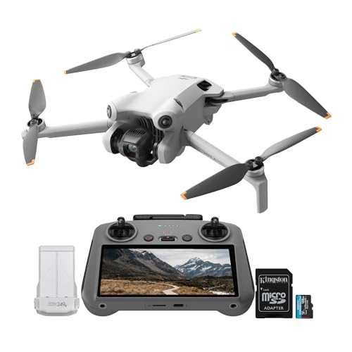 DJI Mini 4 Pro Drone with 128GB Card & DJI RC 2 - 4K HDR Video, Foldable