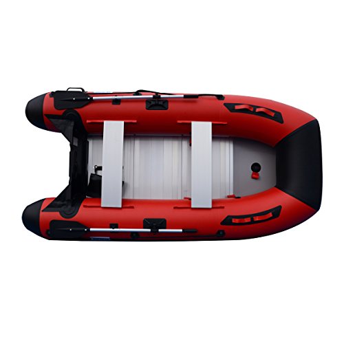 BRIS 10ft Inflatable Boat Red with Black