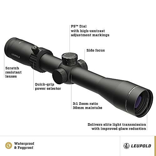Leupold Mark 3HD 4-12x40mm Side Focus Riflescope TMR