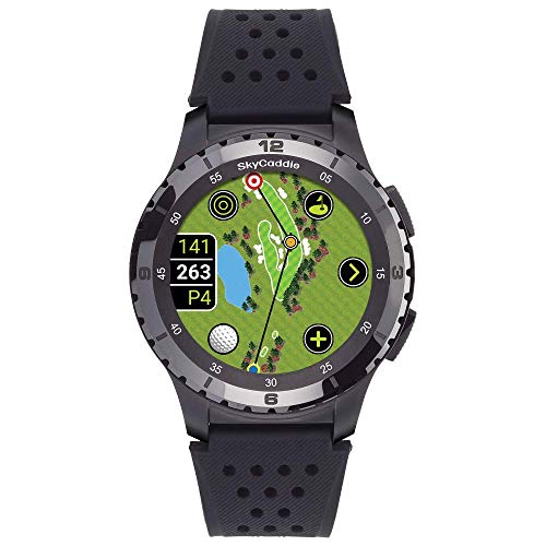 SkyCaddie LX5C Golf GPS Watch with Ceramic Bezel Black