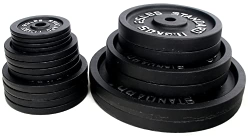 BalanceFrom Cast Iron Olympic 2-Inch Plate Weight Plate Style #2
