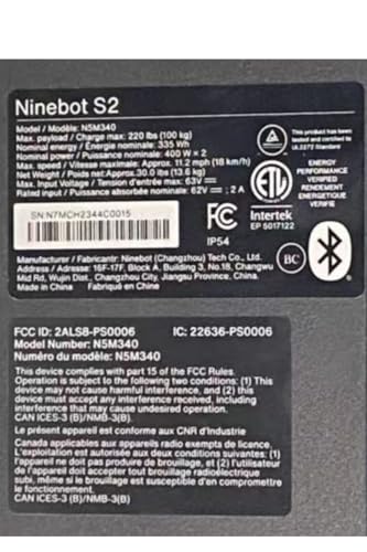 Segway Ninebot S2 Electric Self-Balancing Scooter Black