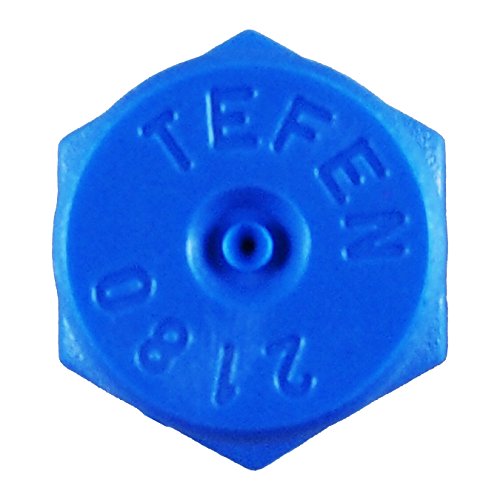 Tefen Plastic Fogger Misting Nozzles with Poly Filter 1/8" NPT 1.5GPH 1000 Pack Blue